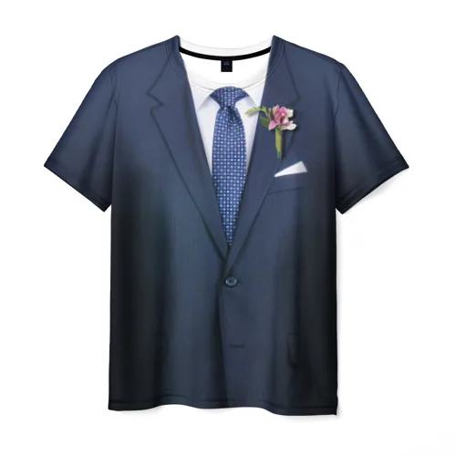 Мужская футболка 3D Жених | одежда