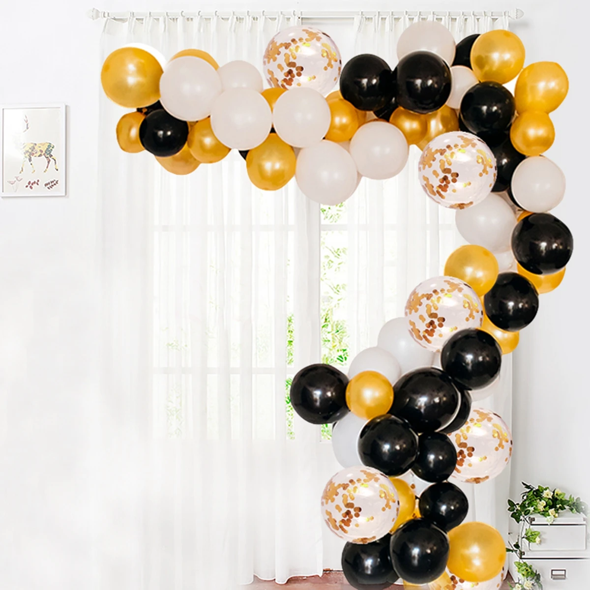 Латексные шары золотого и черного цвета для 50 лет бумажные тарелки баннеры