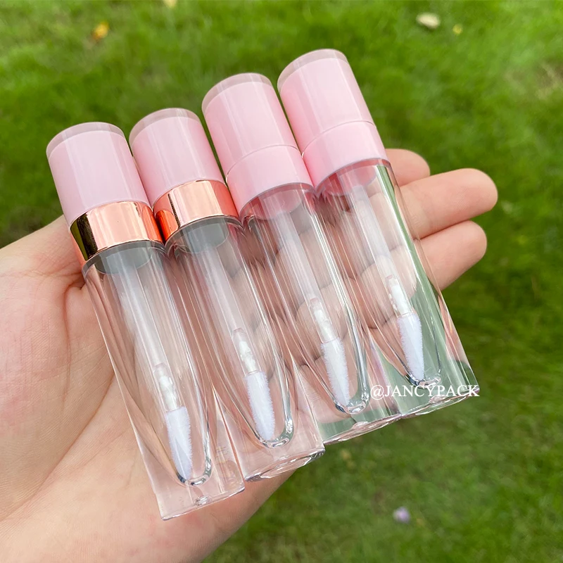 

10/30/50/100pcs cosmetics cute luxury clear bottle empty lip gloss tubes pink white lipstick containers
