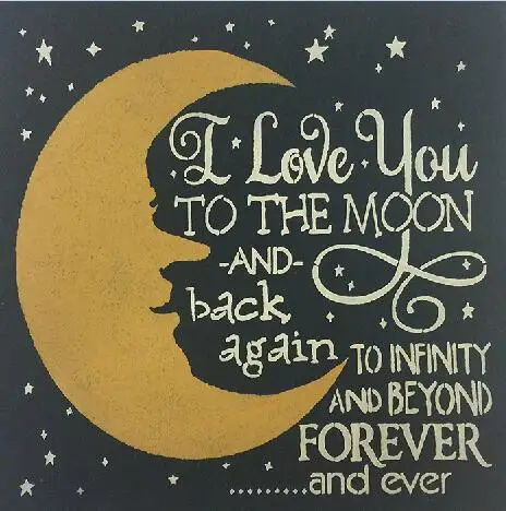 TOUOILP diy Алмазная вышитая полная квадратная и круглая дрель I love you to the moon and back 5d алмазная картина крестиком футбол - Цвет: 9