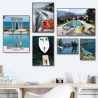 Фотография у бассейна гламур 1970s Художественная печать Slim Aarons ВИНТАЖНЫЙ ПЛАКАТ ретро настенные картины холст живопись Домашний декор