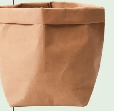 Модный и экологичный креативный скандинавский бумажный мешок ins Помытый