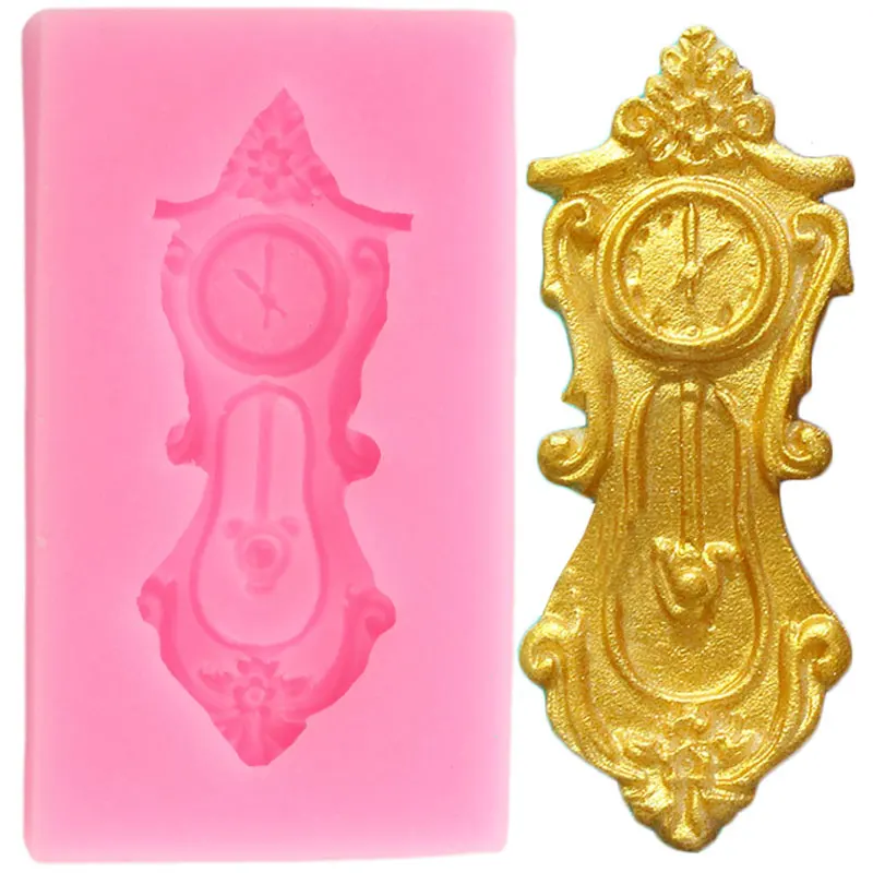 Часы в стиле стимпанк силиконовая форма для кексов Топпер искусственная глина