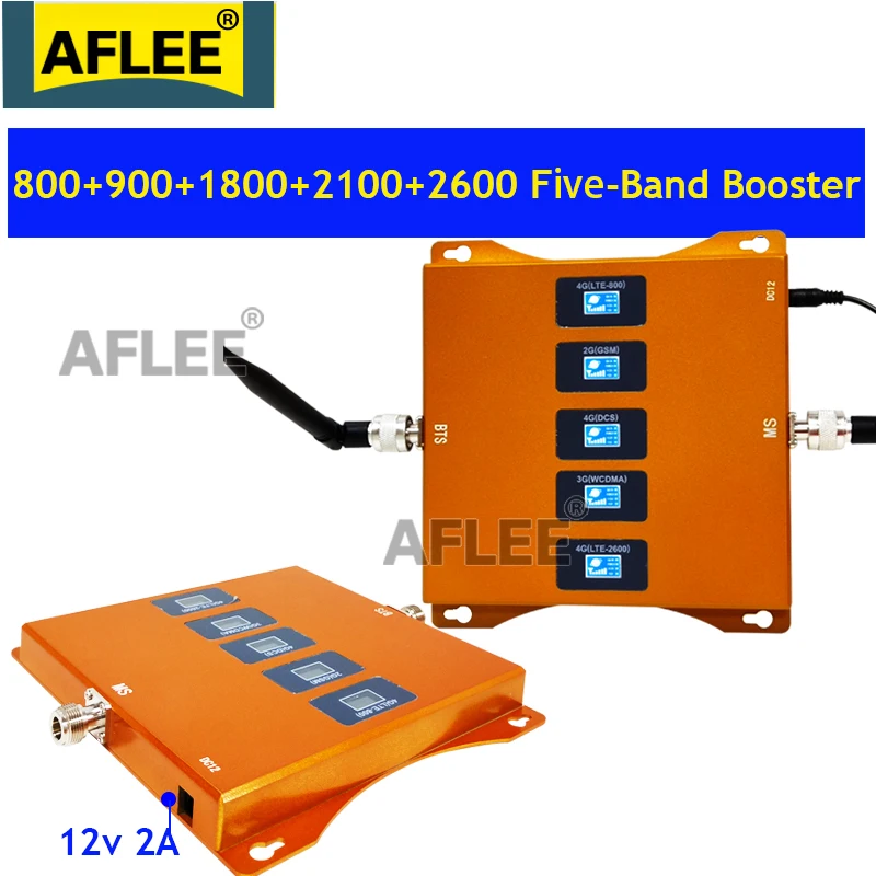 Усилитель мобильного сигнала AFLEE AXN27L LGDWL 5 диапазонный 800 900 1800 2100 2600 (GSM DCS WCDMA LTE800