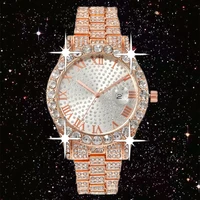 new diamond women watches shockproof waterproof luxury day date ladies dress watch bracelet rhinestone cheap chinese watches