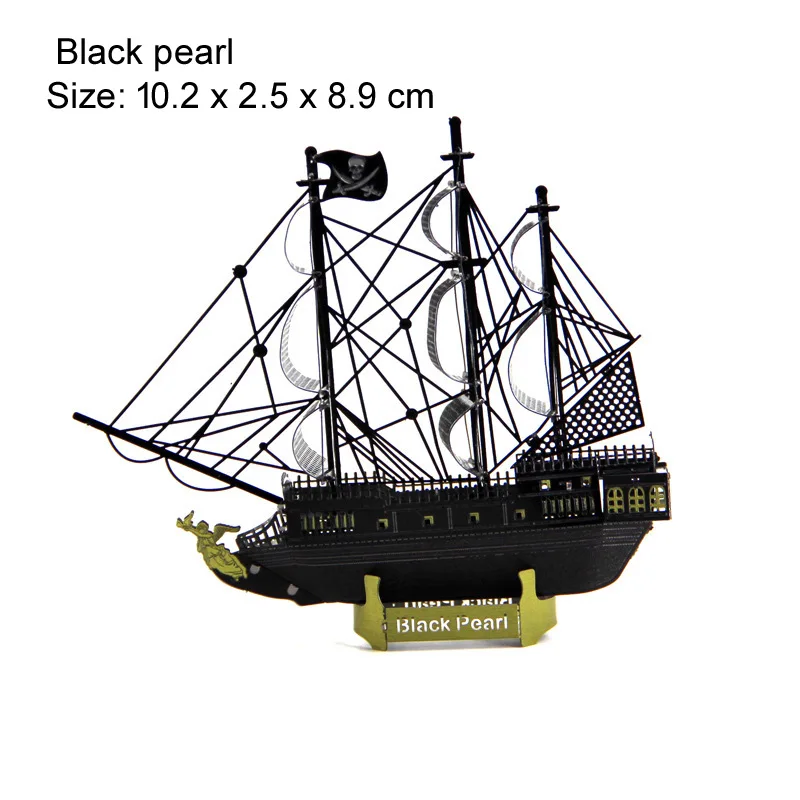 

Colorful Tank Spaceship 3D Metal Puzzle Ferry Black Pearl Titanic Model Destroyer DIY Laser Puzzle Cutting Manual Adult Gift Toy