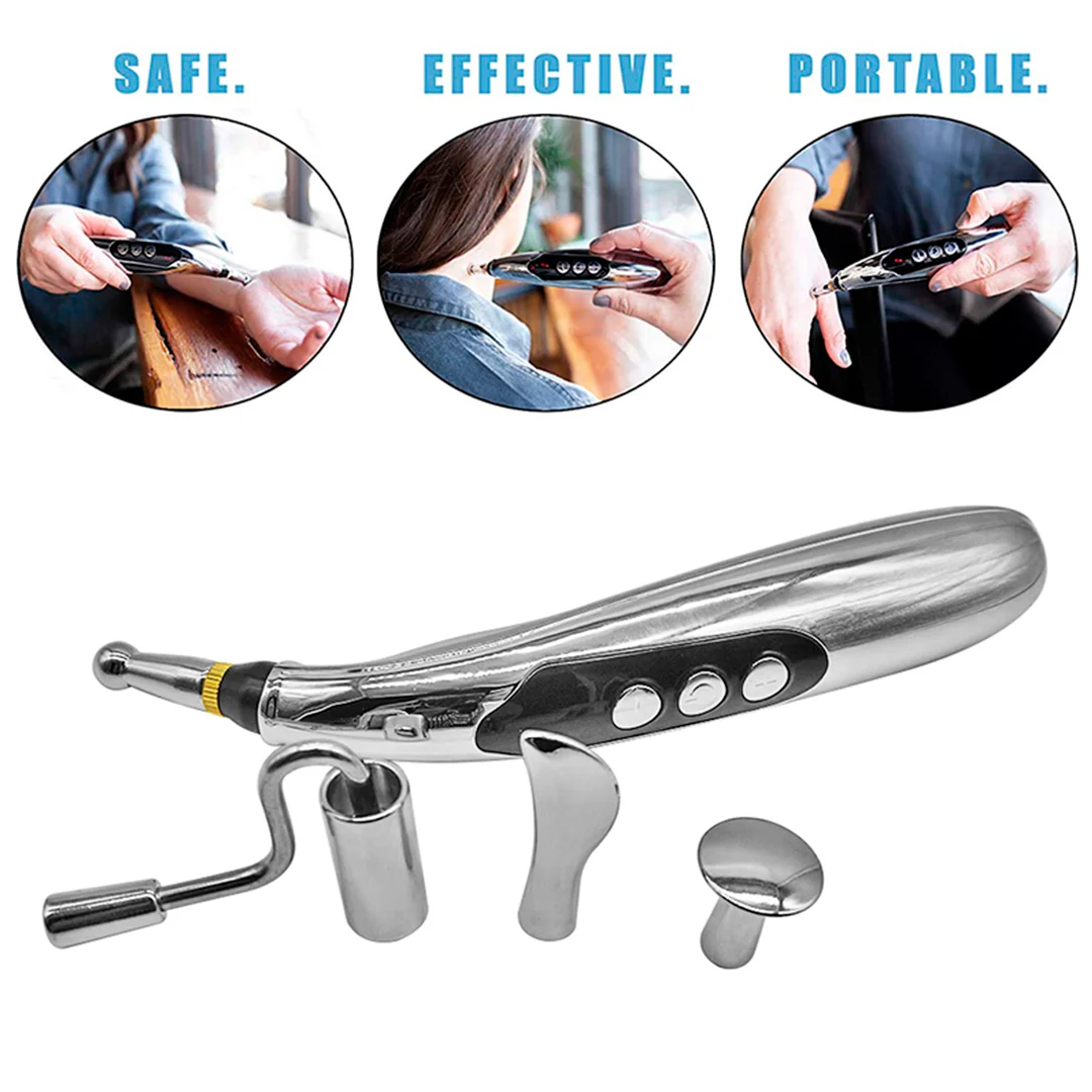 Массажная электронная ручка для точечного акупунктурного массажа тела |