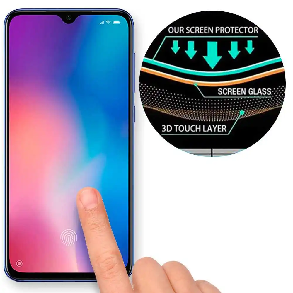 Закаленное стекло для Xiaomi Mi 9/9 Pro плоское 2.5D 9H 0 3 мм защитное покрытие экрана