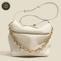 female fashion handbag shoulder strap crossbody bag for women chain hobos bag genuine leather ladies luxury sac a main femme bol