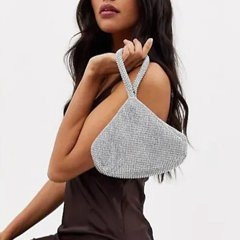 

Вечерняя мини-сумка, роскошная Свадебная сумка, ювелирные изделия для женщин, сверкающая Сумочка с кристаллами, свадебные украшения, аксесс...