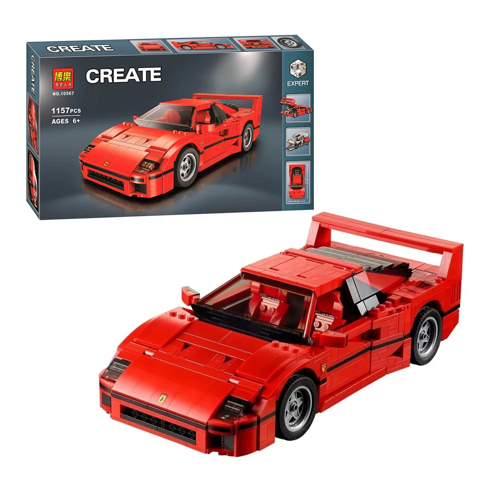 Конструктор Техник Ferrari F40 Technic #10567 1157 деталей |