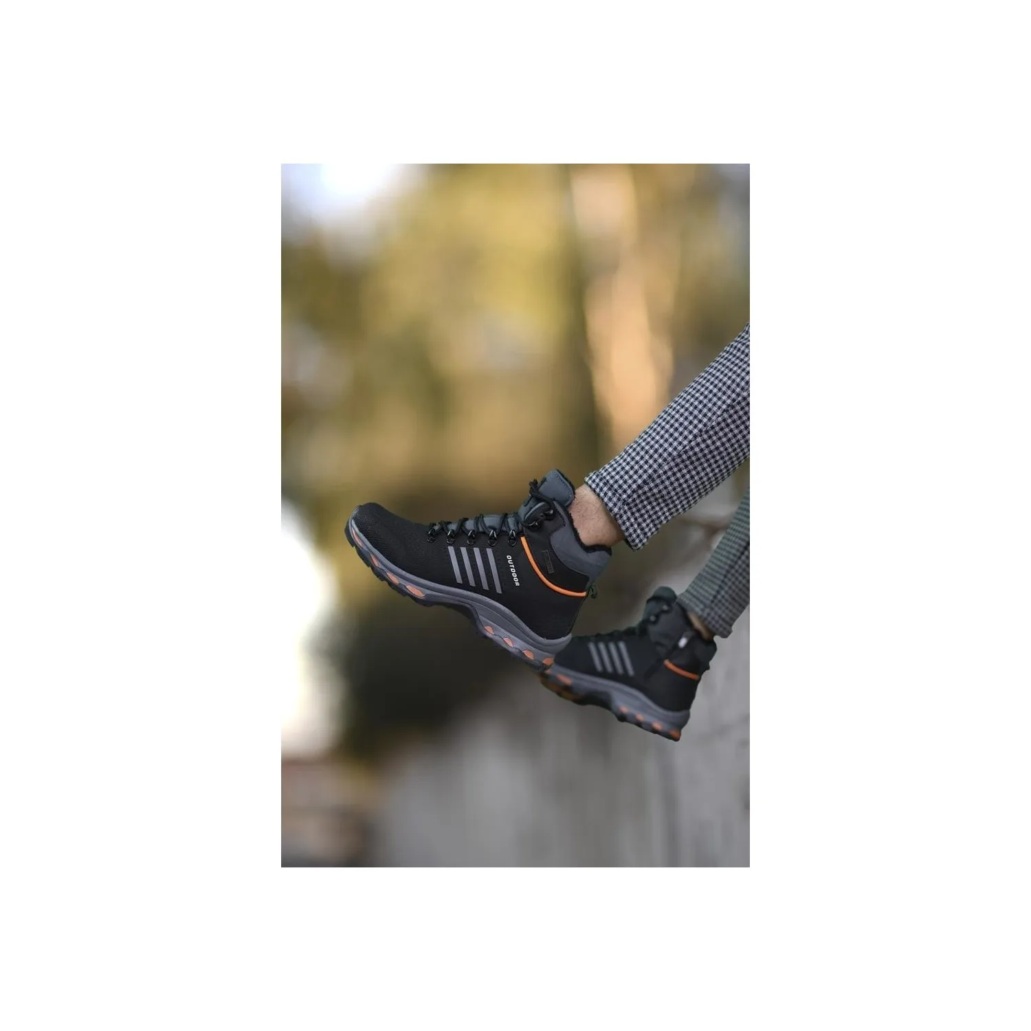 

Marco Jamper 1820 Black-Orange Casual Male Shoes Boots