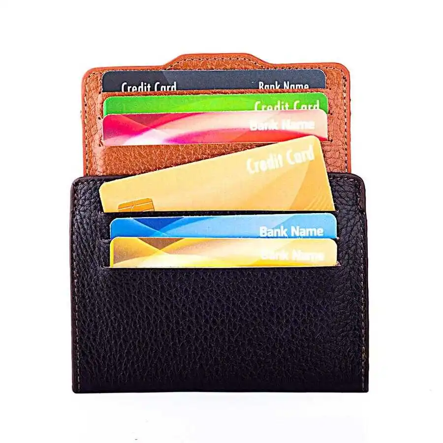 Кожаный кошелек для карт Rio Sport Nested коричневый Новый Повседневный Кошелек