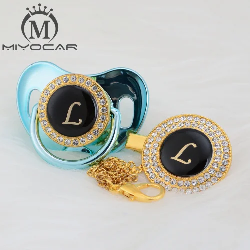 LG-10 0-6M MIYOCAR, уникальный дизайн, название, инициалы, буквы L, красивая, шикарная соска и соска, клипса, BPA бесплатно, пустышка, шикарный, уникальный дизайн LL - Цвет: LG-10 0-6M