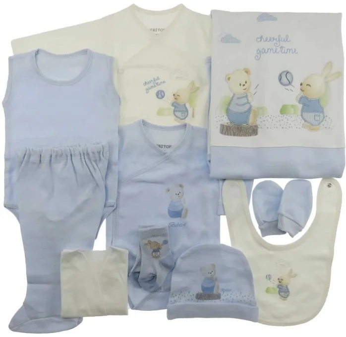 Bebitof Одежда для новорожденных мальчиков хлопковая базовая одежда первой