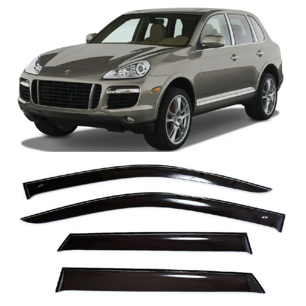 Дефлекторы окон Cobra Tuning V25507 на авто Porsche Cayenne 1 l 5 door 2007 2010 4 шт./комп. ветровики от
