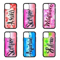 Hot Sell Wild Flowers Constellations Phone Case For Iphone Mini Pro MAX Plus Hard Silicone PC TPU Cover