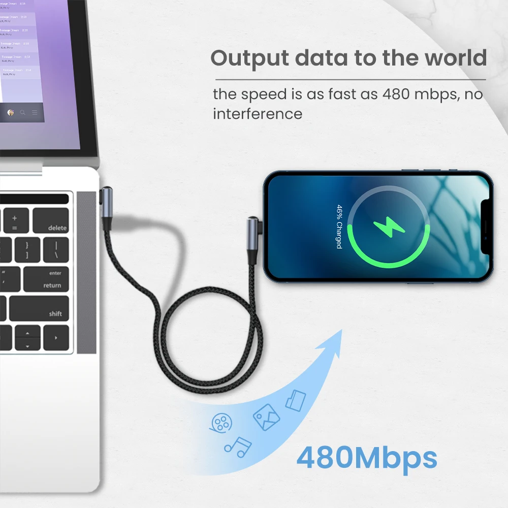 PD 20 Вт двойной USB-кабель для iPhone 13 12 Mini 11 Pro Max Быстрая зарядка USB Type C кабель Шнур