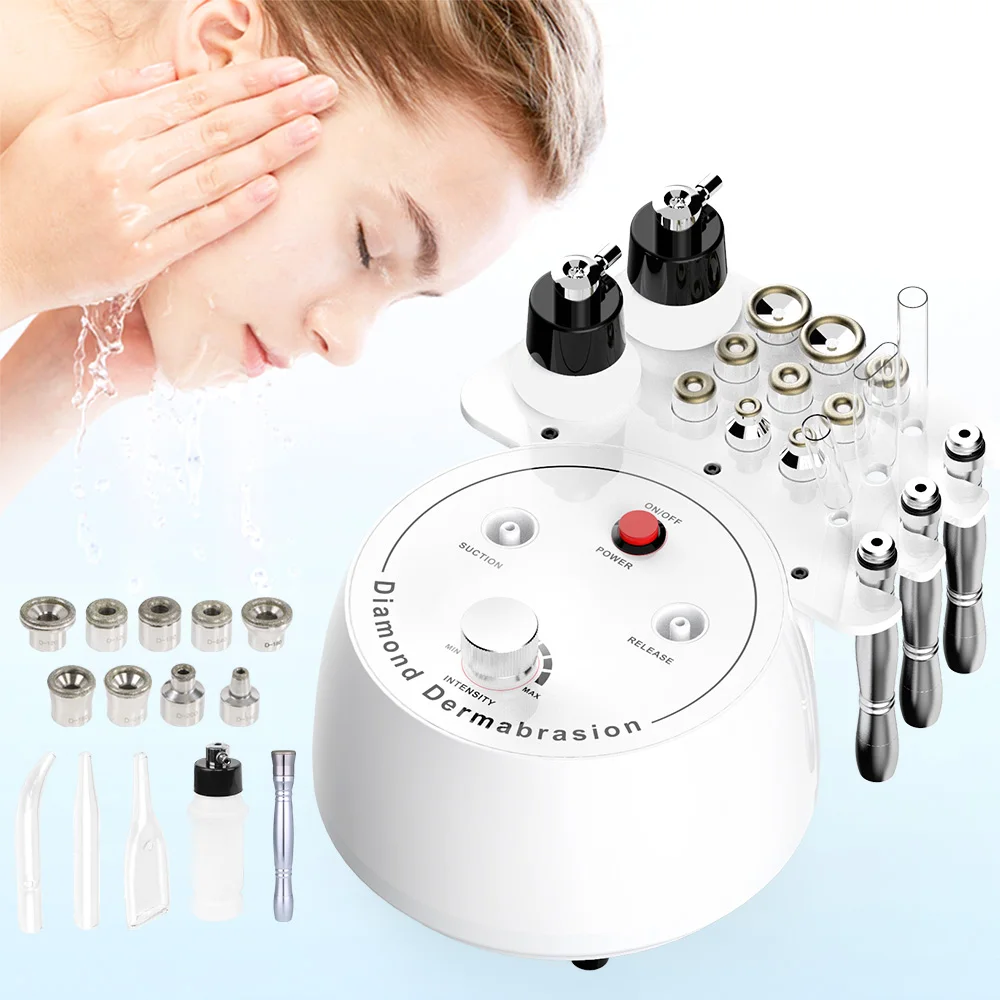 3 In 1 Diamond Micro dermabrasion Blackhead Removal Skin Care Face Acne Removal Smooth Home Use Device