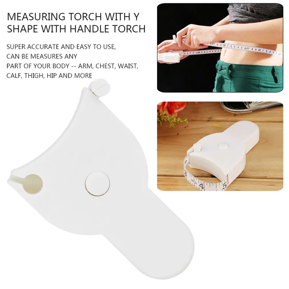 

Body Measuring Tape Measure Sewing Cloth Dieting Tailor 60 Inch 1.5M Retractable Ruler Tape Plastic Fitness Accurate Home
