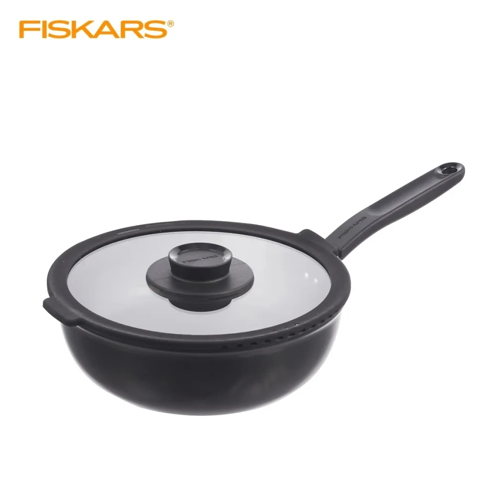 Сотейник с крышкой Fiskars Functional Form 1026575 26 см|Сковороды| |