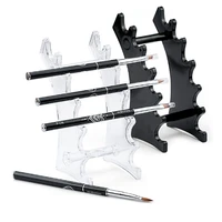 1 group nail art brush holder nails salon brushes pen rack accessory carving carrier storage acrylic holder stand manicure tool