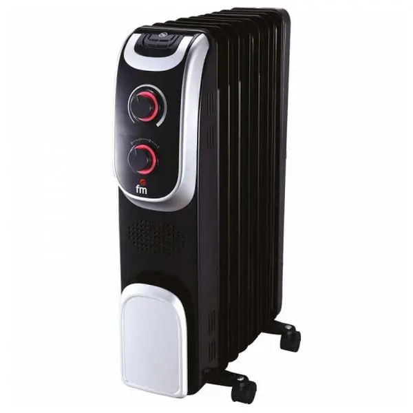 Масляный радиатор (7 камера) Grupo FM RL-15 1500W Black | Обустройство дома
