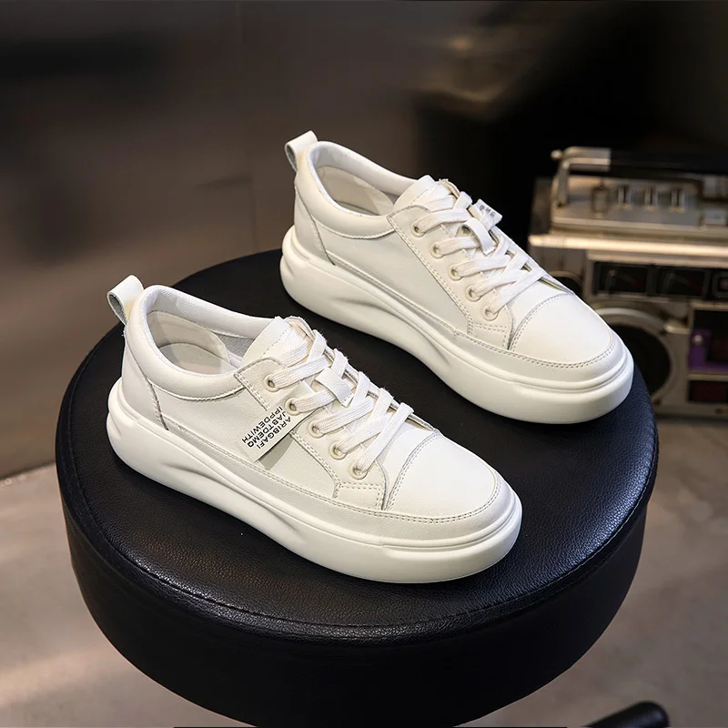 Белые туфли женские кроссовки Женская обувь Кроссовки 4 см белые туфли|Женские и