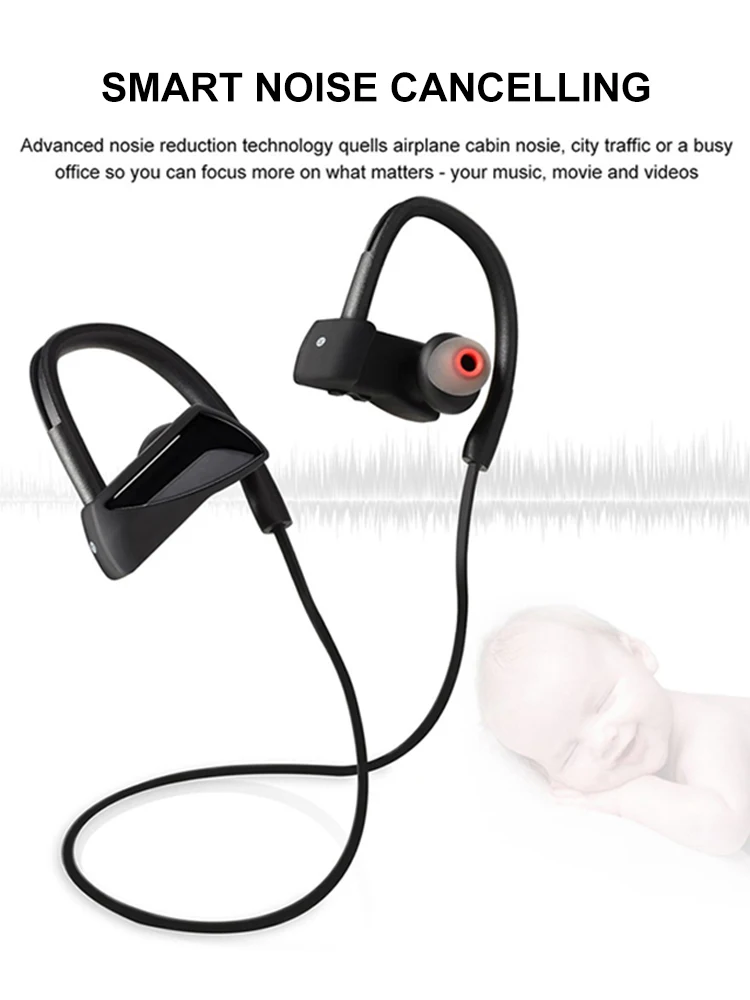 Pottnar Новый IPX7 Водонепроницаемый Бег Спорт Беспроводной наушники Bluetooth гарнитура