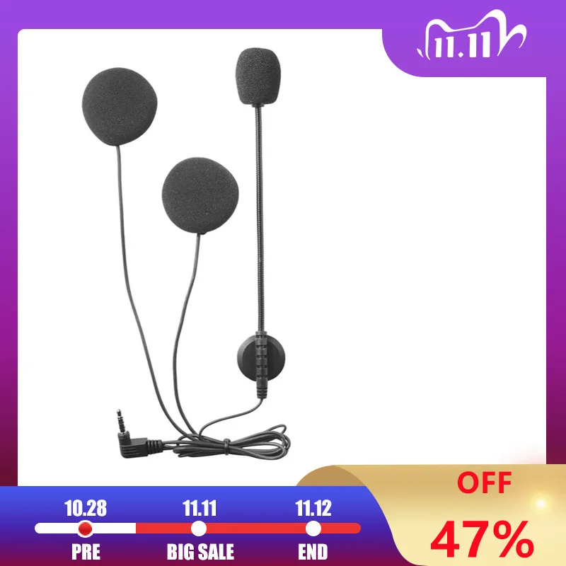 Motorcycle Helmet Dedicated Headset Stereo Headsets with Microphone Design Professional Earphone Replacement for V4 V6 | Автомобили и