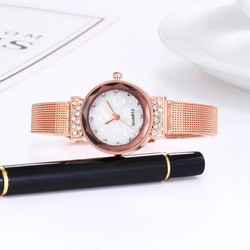 WJ-7820 модные изысканные стразы женские часы розовое золото хит продаж роскошные