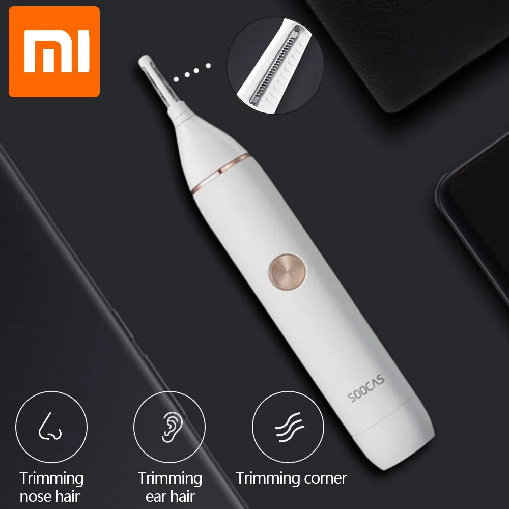 Триммер Для Носа И Ушей Xiaomi Soocas Nose Hair Trimmer N1 White Острые зубцы Компактный корпус