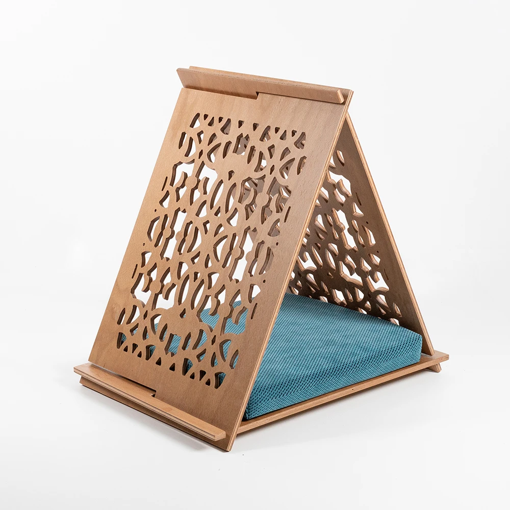 

Portable Dog House Dog Bed Wooden Pet Cat House Puppy Cave Solid wood dog bed beech wood demounted Anti-mite Assem