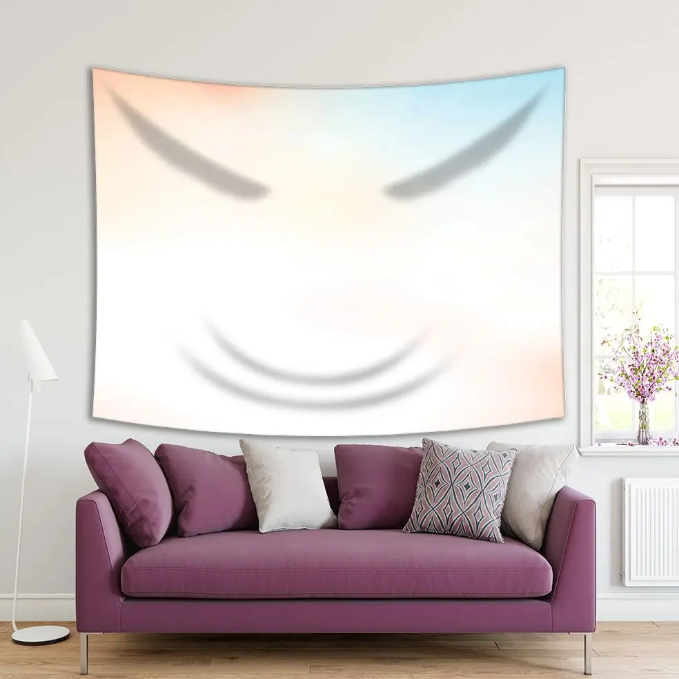 

Tapestry Bright Sun Sky Ocean Colorful Background Magical Dreamy Photo Printed Blue Beige Pink