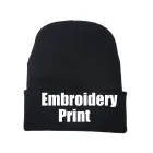 DIY зимняя Шапки с вышивкой и принтом Шапка Кепка с пользовательским логотипом уличная головные уборы однотонная шапка команда вязаная шапка