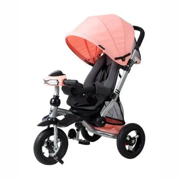 Велосипед коляска трехколесный Stroller trike 10x10 AIR Car персик Moby Kids 641075|Велосипеды| |