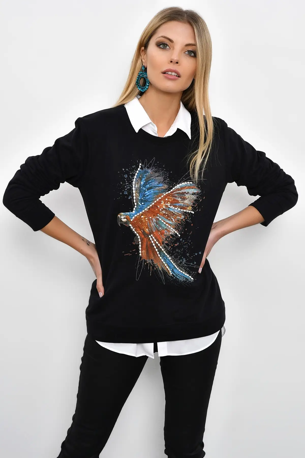 Крутая и сексуальная Женская толстовка с принтом птицы PKA106| |