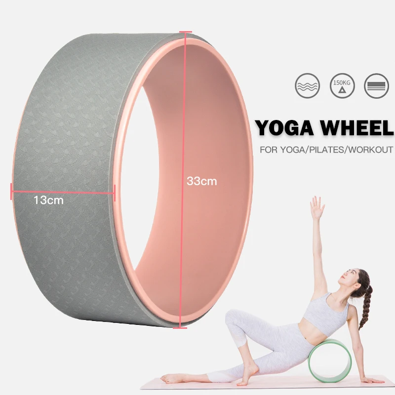 

MKEPS Yoga Wheel For Back Pain Deep Tissue Massage Yoga Back Roller Wheel for Back Pain Relief Stretching Myofascial