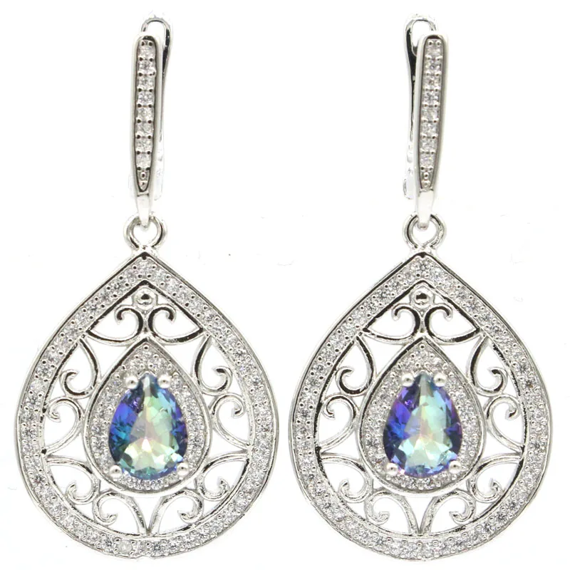 41x20 мм Deluxe ювелирные изделия набор создан фиолетовый танзанит Радуга Мистик