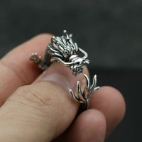 opening dragon rings for men vintage personality cool gothic punk rock mortorcycle biker party mens ring male jewelry gift