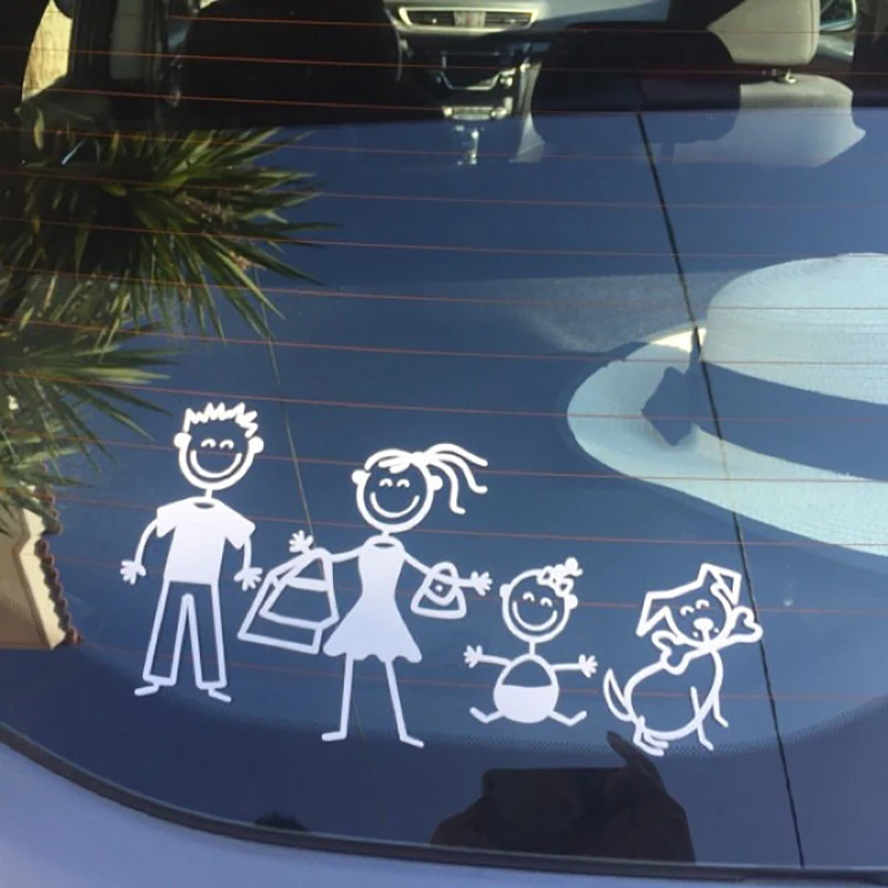 

DIY Funny Caroon Family Numbers Group Stickers And Decal,Car Windows Bumper Decor Vinyl Sticker Labels,Custom Family Sticker