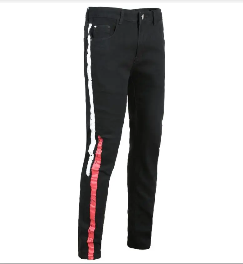 2021 New Men's Jean Homme Pantalon HIPHOP Jeans Pants Casual Classic Style Fashion Denim Trousers Male Black Blue Gray | Мужская