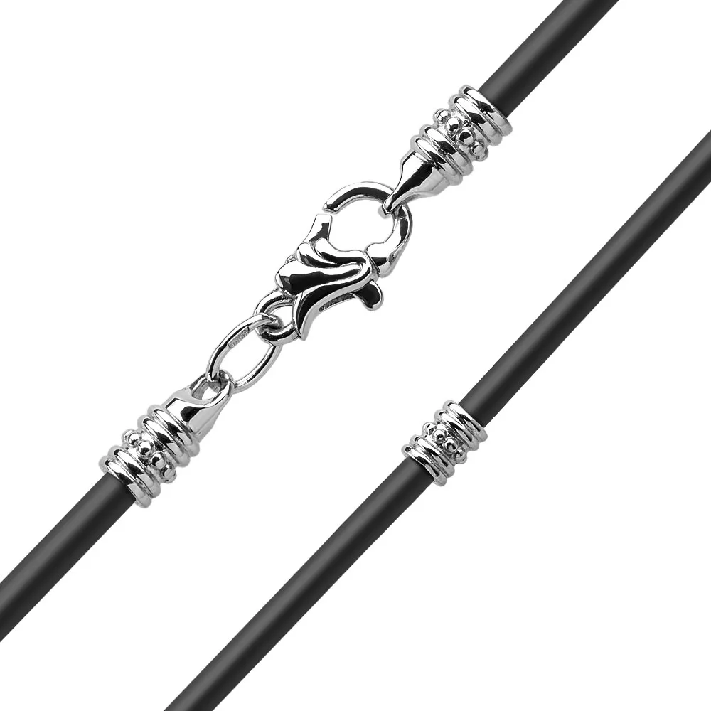 Каучуковый шнурок с напайками