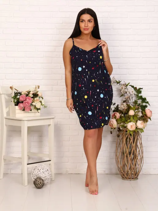 ночная сорочка+ночнушка+сорочка+неглиже+женская сорочка+хлопок - купить по