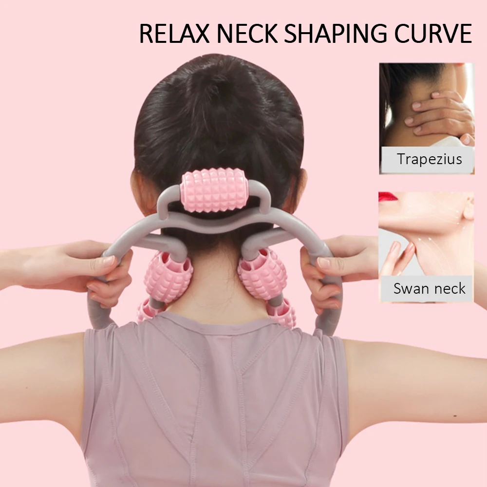 Массажер на 360 ° релаксационный ролик для мышц ног кольцевой зажим Массажная