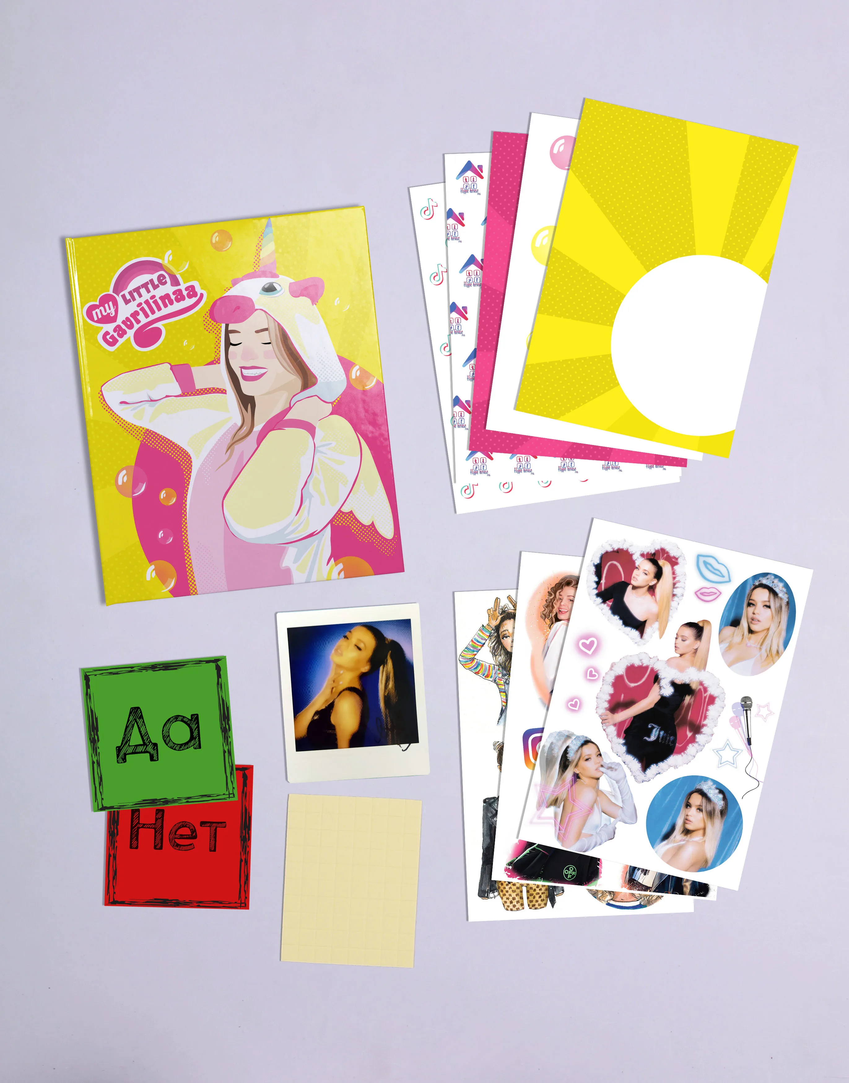 Альбом Instax Fan Book "с Юлей Гаврилиной" комплект для скрапбукинга (творчство с