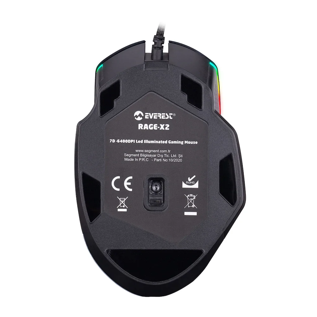

Everest Rage-x2 6400 Dp Rgb Gaming Oyuncu Mouse Rage LED RGB