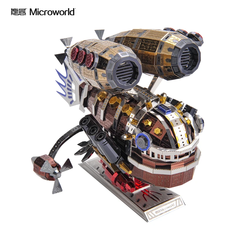 

Microworld 3D Metal Puzzle Whale Base Model F009 DIY 3D Laser Cutting Assemble Jigsaw Kits Toys For Adult Hobby