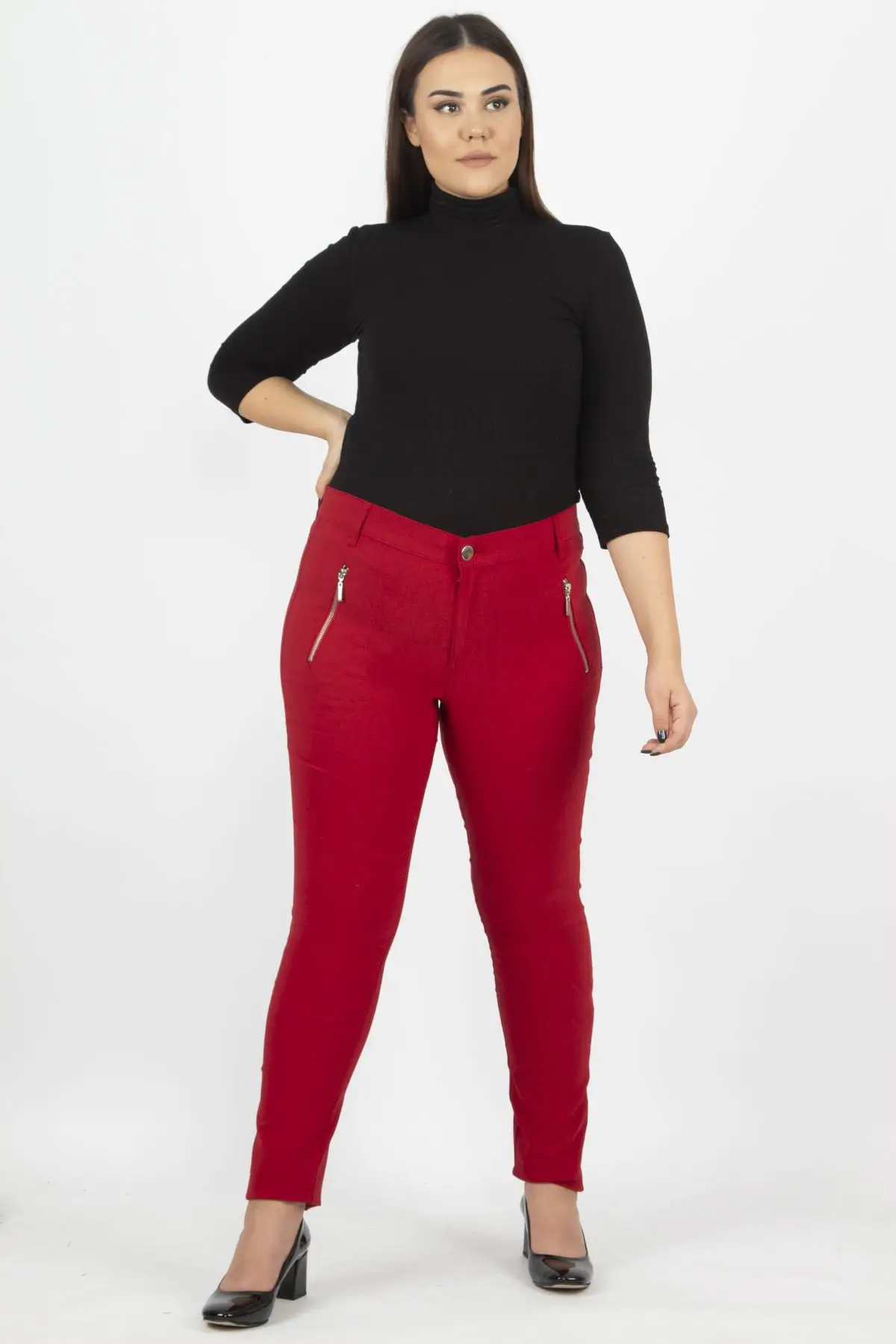 Женские брюки на молнии Sans Textile 65 N14127 | Женская одежда