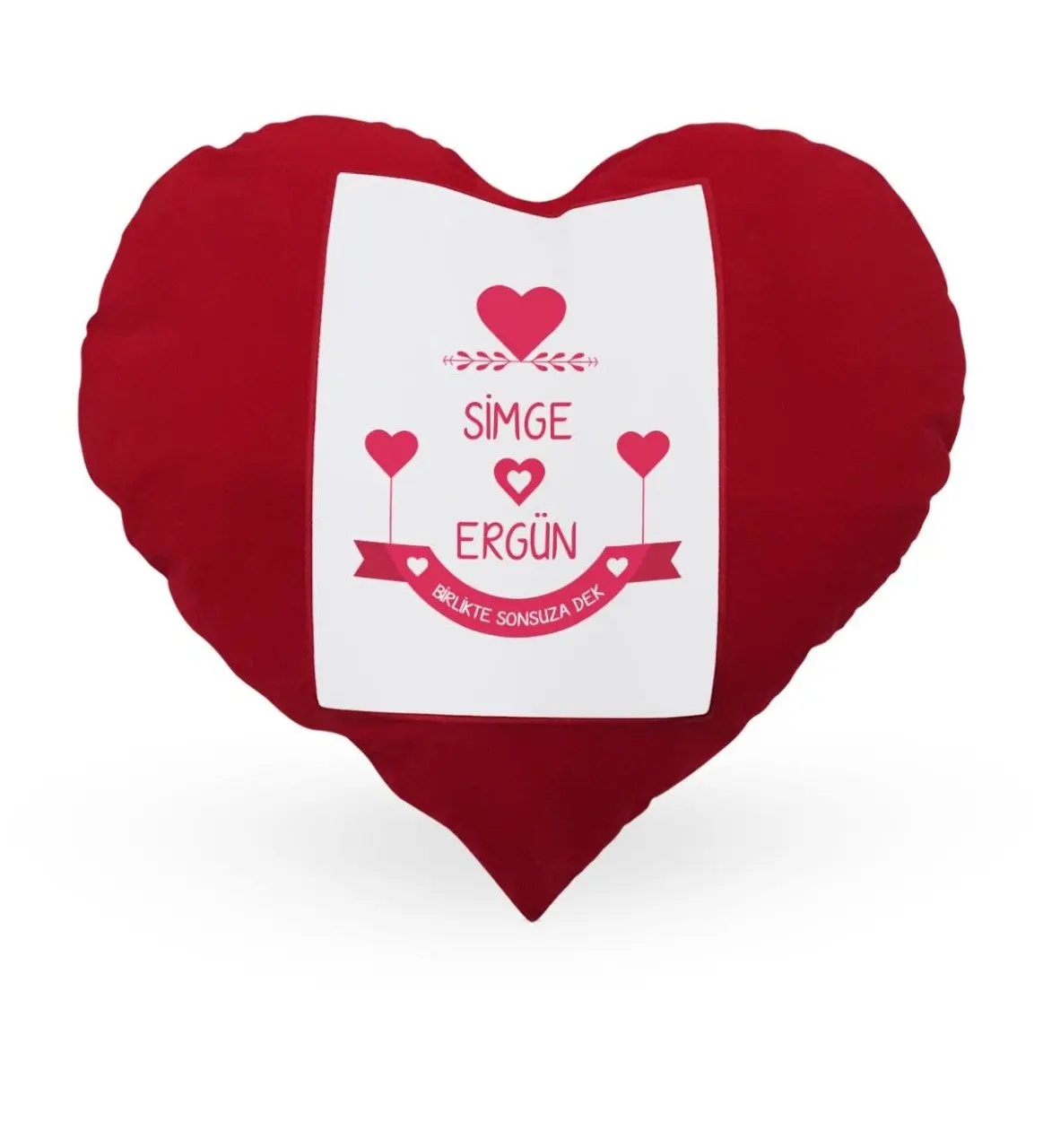 

Personalized Valentine 'S Day Themed Red Heart Pillow Case-56